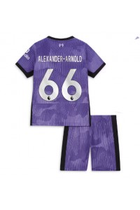 Liverpool Alexander-Arnold #66 Jalkapallovaatteet Lasten Kolmas peliasu 2023-24 Lyhythihainen (+ Lyhyet housut)